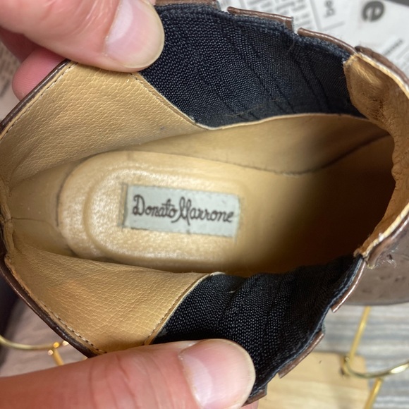 Donato Marrone Men’s Brown Leather Boots in Size 9 1/2 - Picture 6 of 7